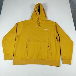 Alpine Design Hoodie Mens‎ XL Yellow Pullover Fleece Sweatshirt Hiking Gorpcore